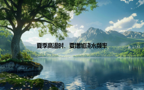 夏季高温时, 要增加浇水频率