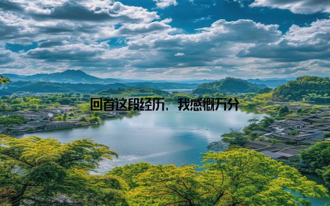 回首这段经历, 我感慨万分