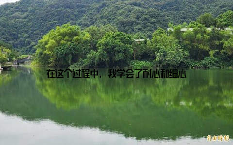 在这个过程中, 我学会了耐心和细心