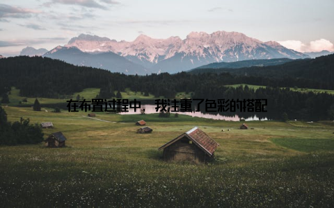 在布置过程中, 我注重了色彩的搭配