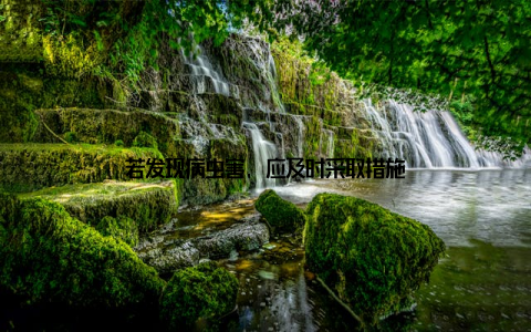 若发现病虫害, 应及时采取措施