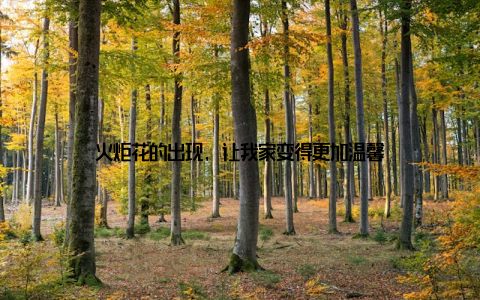 火炬花的出现, 让我家变得更加温馨