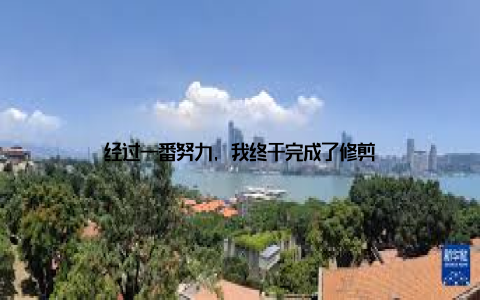 经过一番努力, 我终于完成了修剪