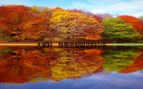 大家好, 我是热爱园艺的小李