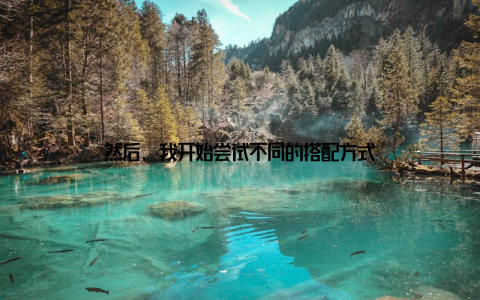 然后, 我开始尝试不同的搭配方式