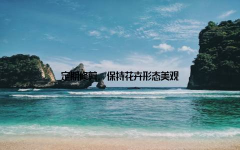 定期修剪, 保持花卉形态美观