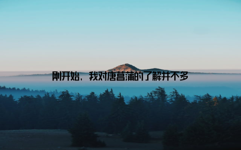 刚开始, 我对唐菖蒲的了解并不多